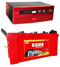 Exide 12V 1125 GQP Inverter and Exide IGST 1500 12V 150 Ah Battery.